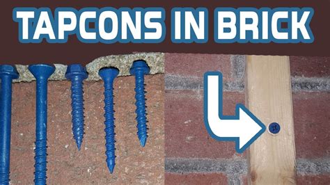 tapcon brick anchors|do tapcon screws need anchors.